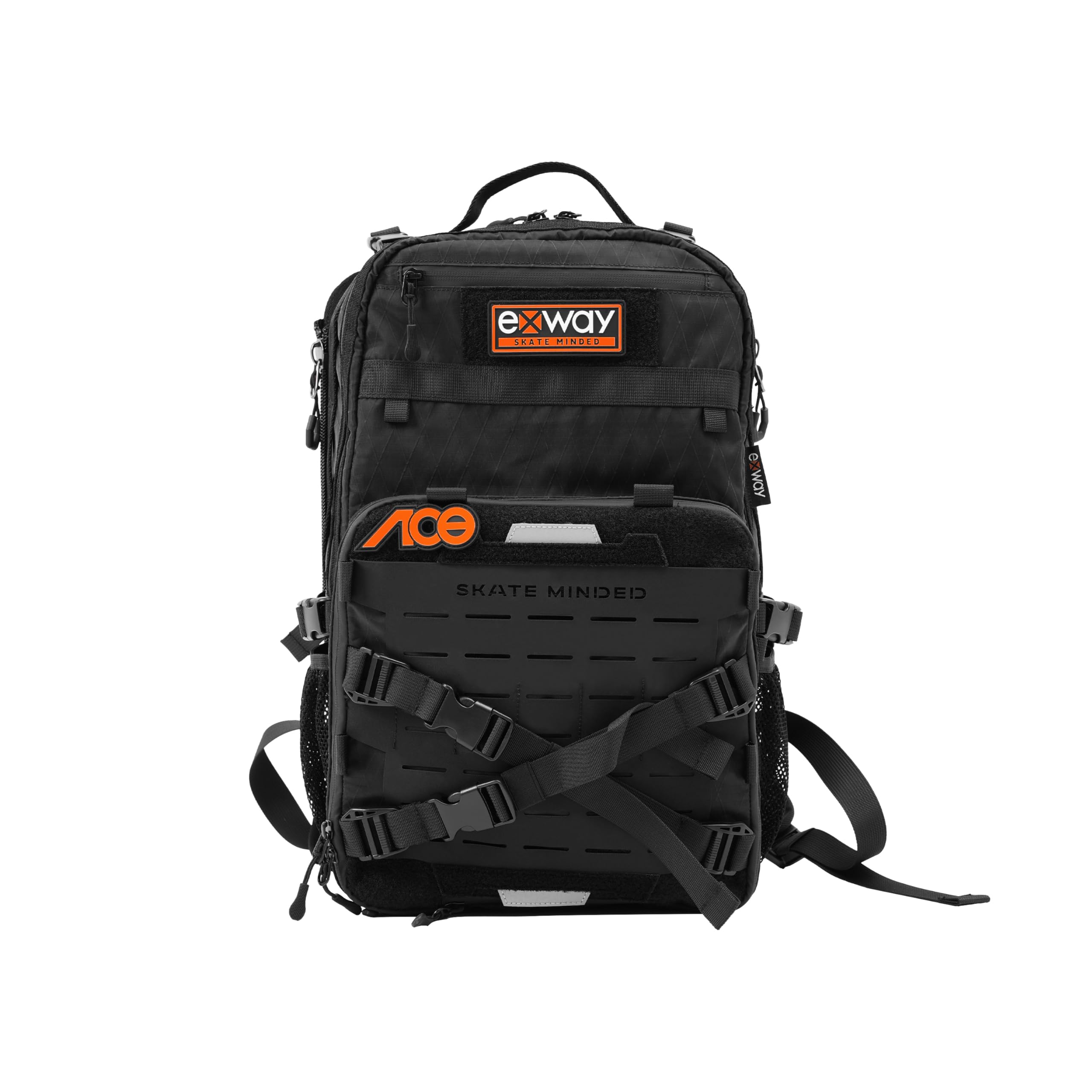 EXWAY 2nd Gen Pro Electric Skateboard Backpack - Waterproof Board Cover, Detachable Street Carry Bag, Multi-Functional Travel & Hiking Backpack with Laptop Compartment (Perfect for Commuting, Campus & Outdoor Adventures)