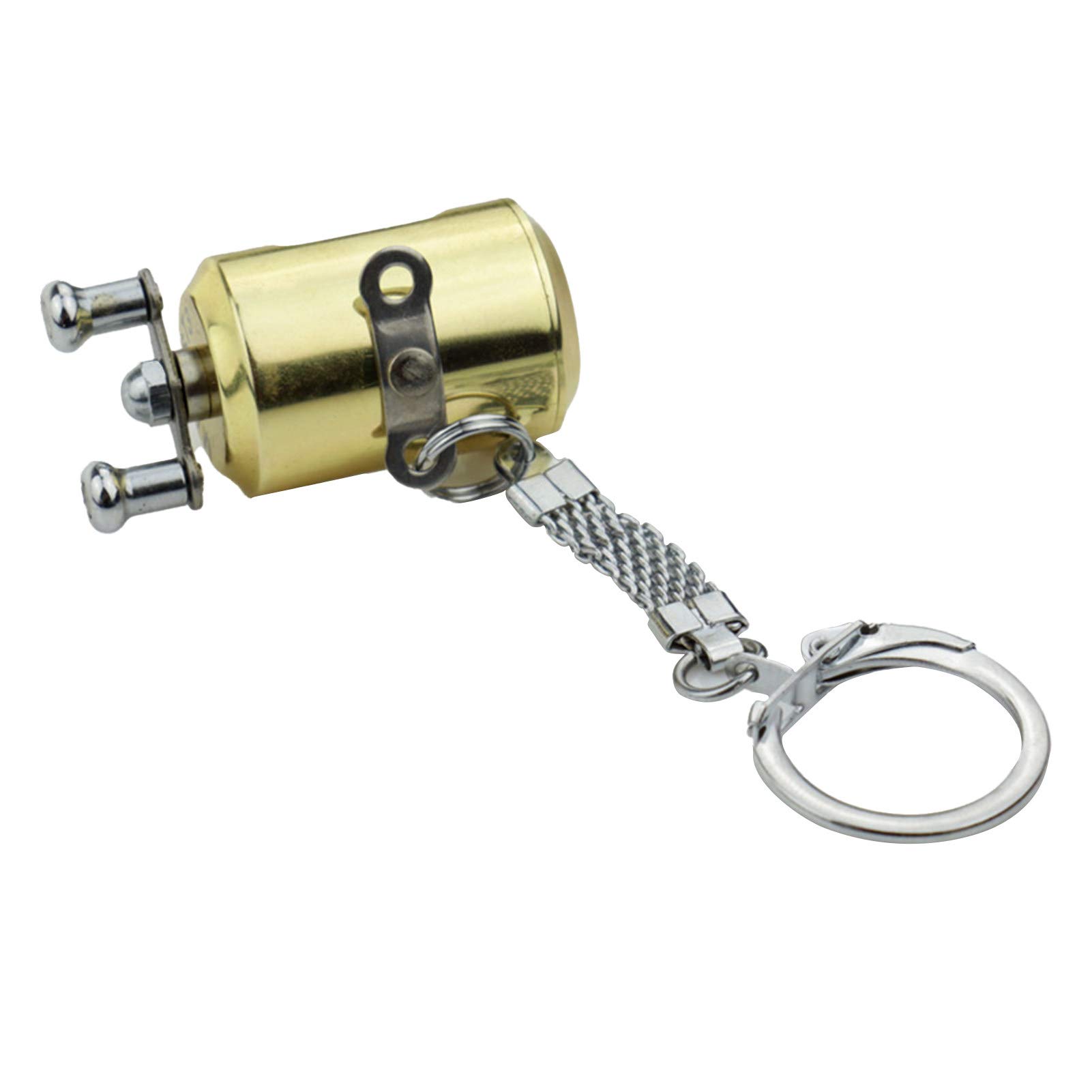 Mini Fishing Reel Keychain - Portable Spinning Wheel Pendant Key Holder for Car Keys - Unique Keychain Accessories for Men & Women - Perfect for Outdoor Enthusiasts, Anglers, and Gift Giving