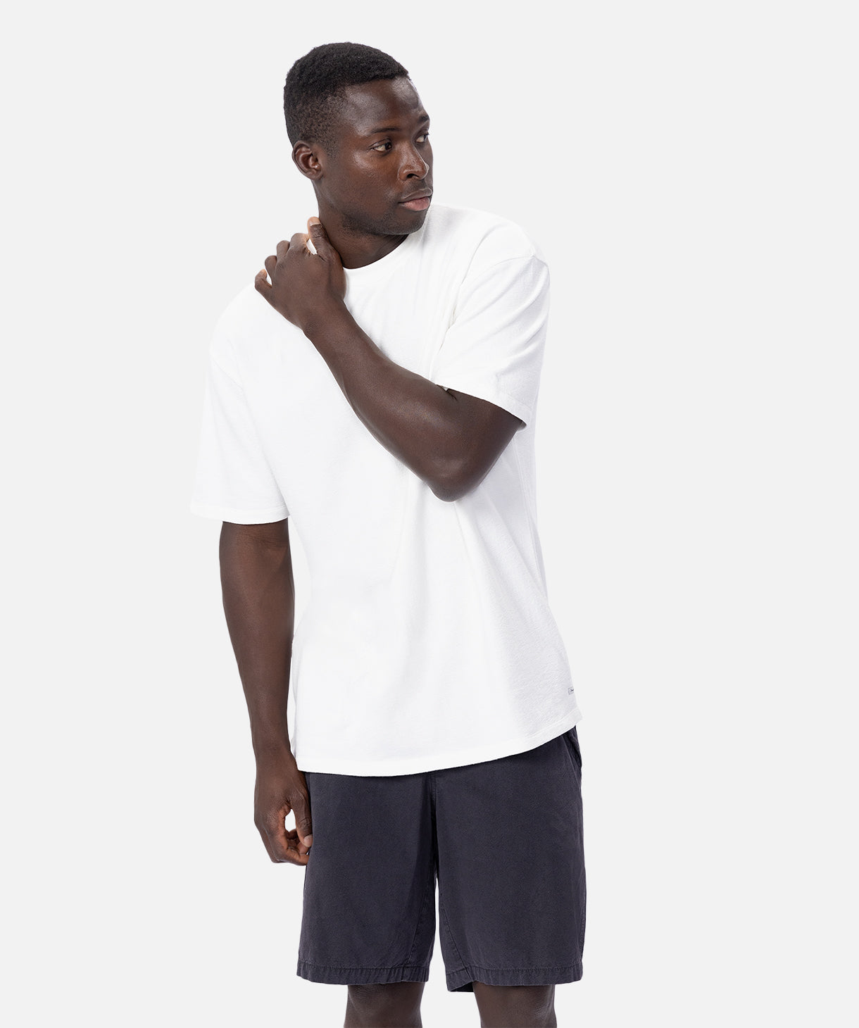 Henderson Boucle Tee - Soft Textured Knit Top in Chalk | Casual Wear, Layering Essential & Everyday Comfort