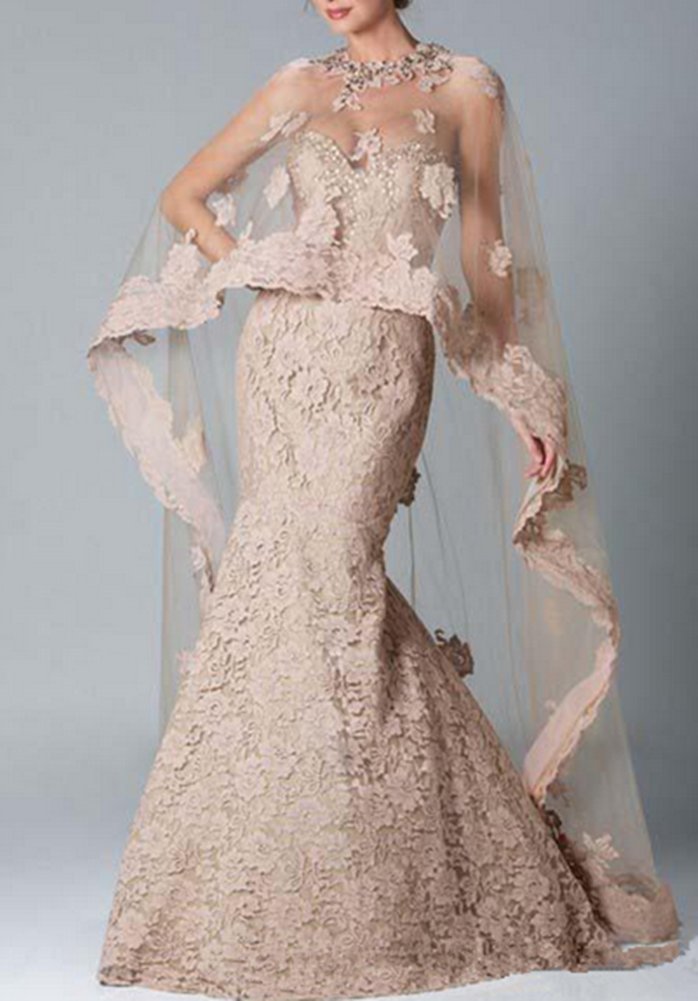 Elegant Champagne Sweetheart Mermaid Evening Gown for Women - Formal Prom, Wedding Guest & Special Occasion Dresses