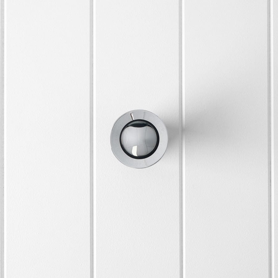 Pop Up Waste Chrome Drain with No Overflow - Perfect for Bathroom Sink & Vanity Installation