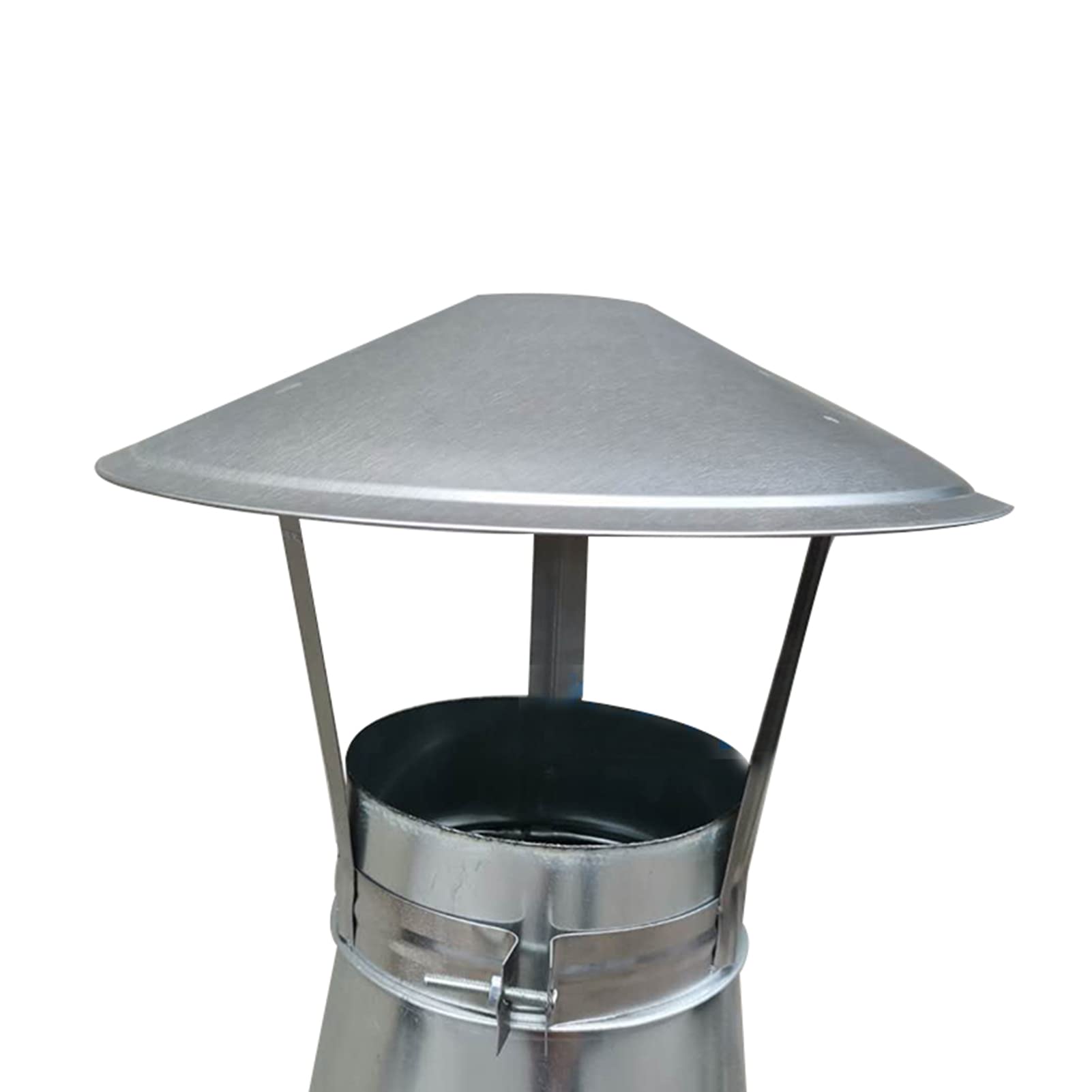 Stainless Steel Chimney Cover - Rain & Snow Protective Cap for Roof Ventilation, Ducts, and Pipes - Weatherproof Chimney Top Hat for Outdoor Use in All Seasons