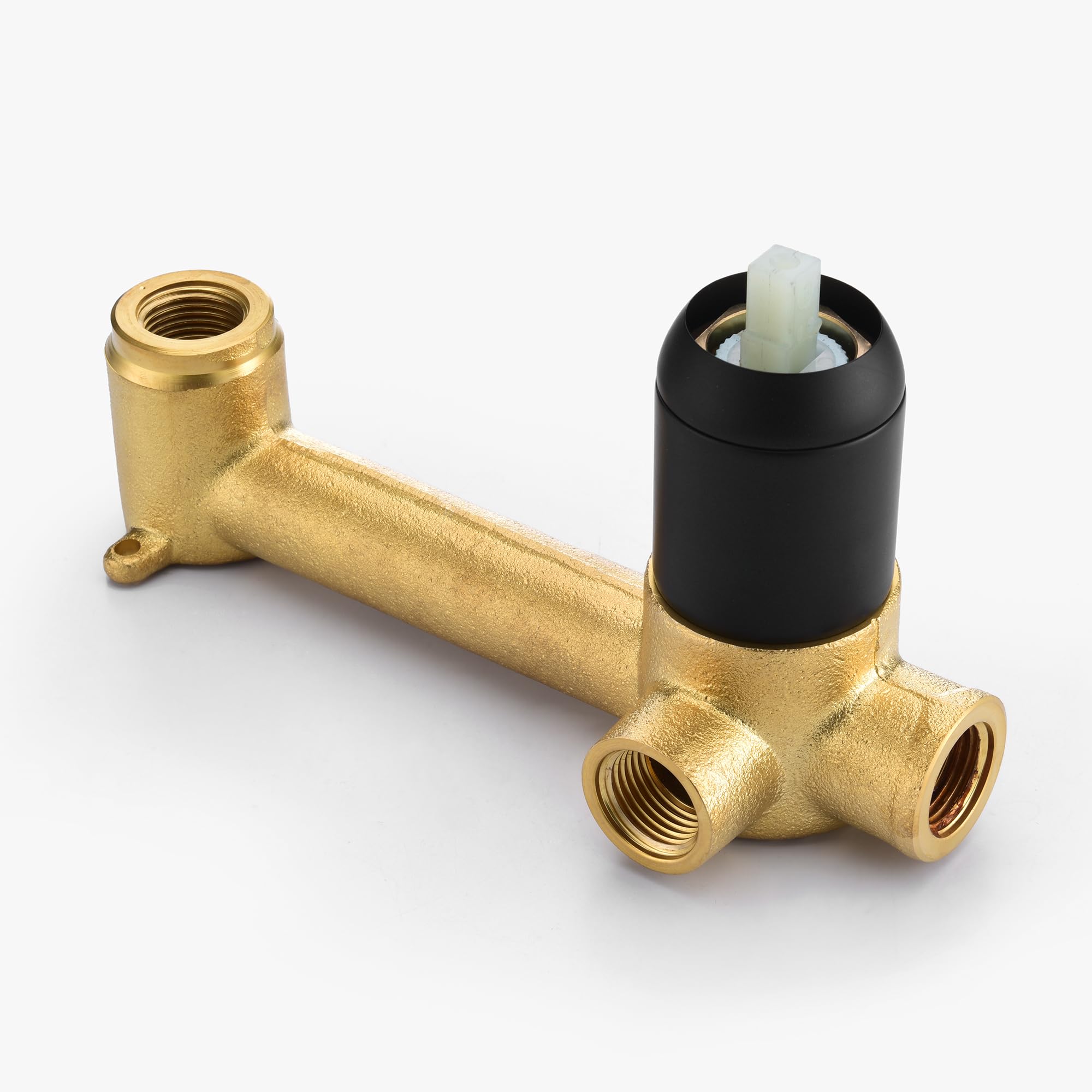 Sumerain Matte Black Wall Mount Bathroom Sink Faucet - Modern Single Handle Vessel Lavatory Faucet for Bathroom Vanity, Powder Room & Luxury Hotel Renovation