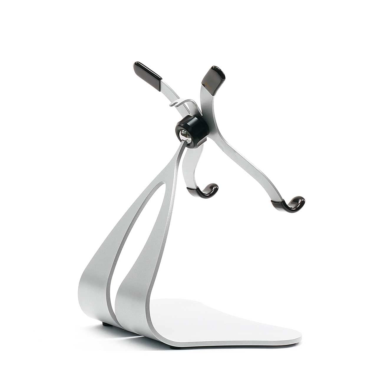 Thought Out Stabile PRO Pivoting iPad Stand - Premium Silver Aluminum Adjustable Tablet Holder - Made in USA - Compatible with All iPad Models - Perfect for Home Office, Studio & Video Calls