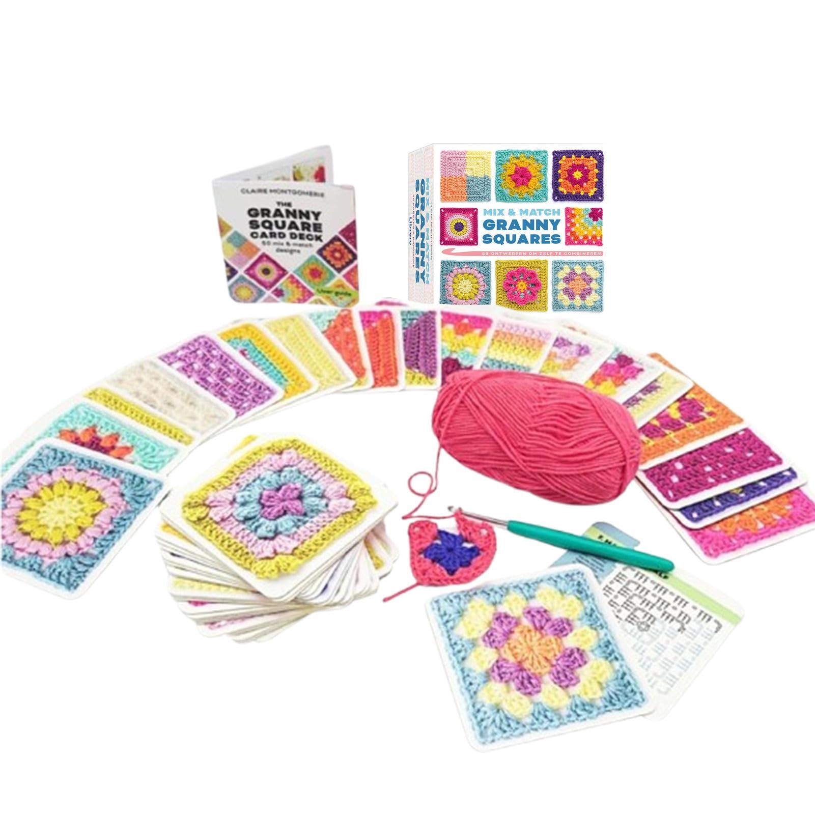 Beginner-Friendly Crochet Granny Squares Card Set - DIY Crochet Kit with Patterns & Tips for Handmade Cards | Perfect for Gifts, Scrapbooking & Home Decor