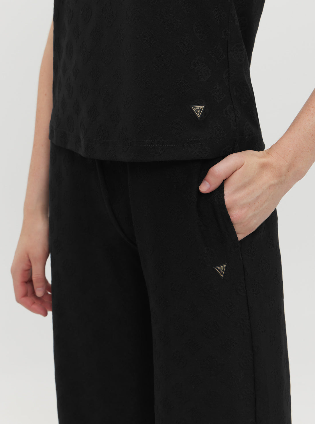 Black Monica High Waist Long Pants for Women - Comfortable Stretchy Trousers for Work, Office & Casual Wear