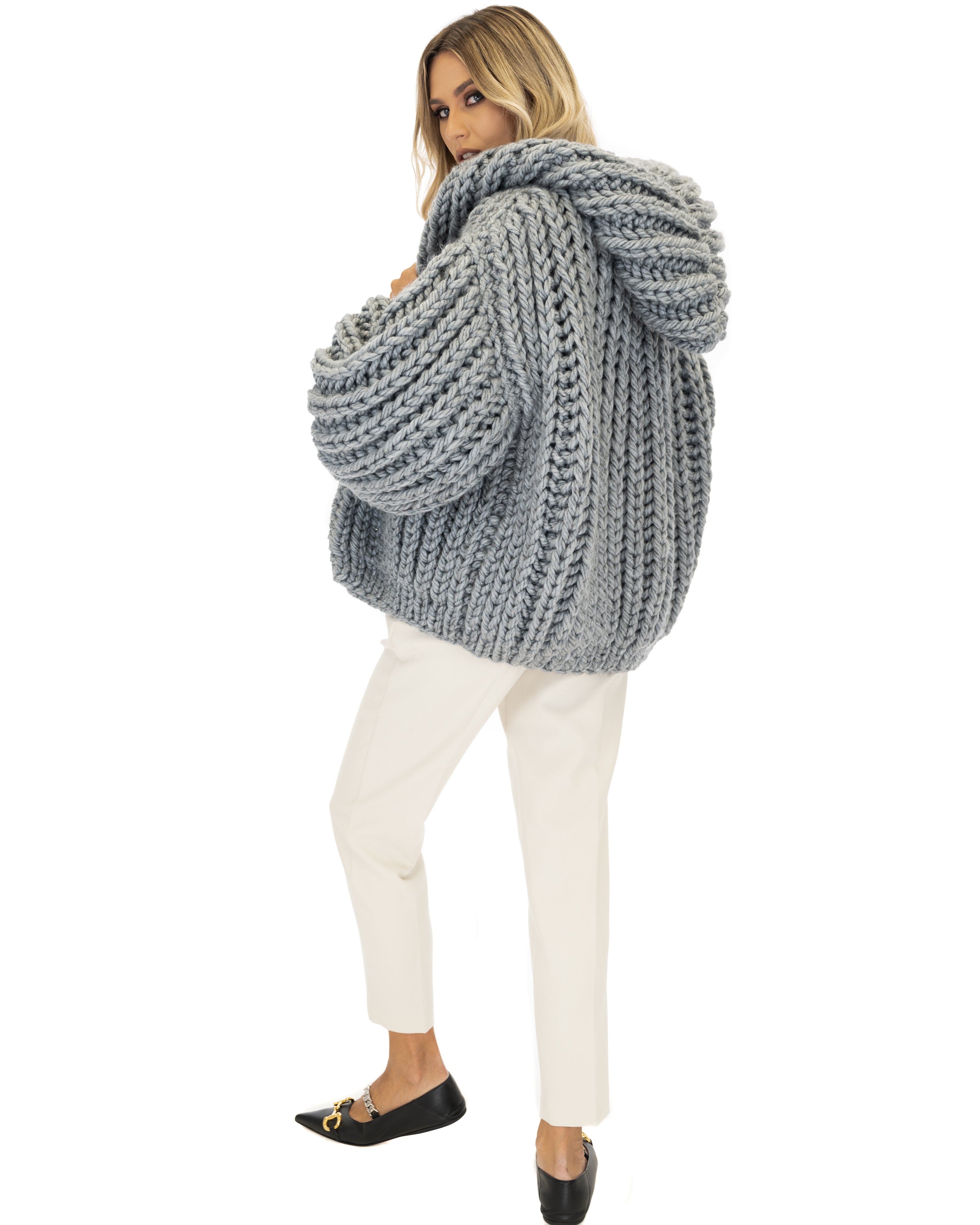 Stylish Hooded Chunky Cardigan for Women - Cozy Oversized Knit Sweater | Perfect for Fall, Winter & Casual Outfits