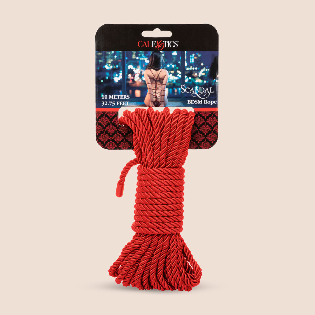 Calexotics Scandal BDSM Bondage Rope - 32.75 ft (10 m) Soft & Durable Restraint Rope for Couples, BDSM Play, Sensory Exploration & Shibari