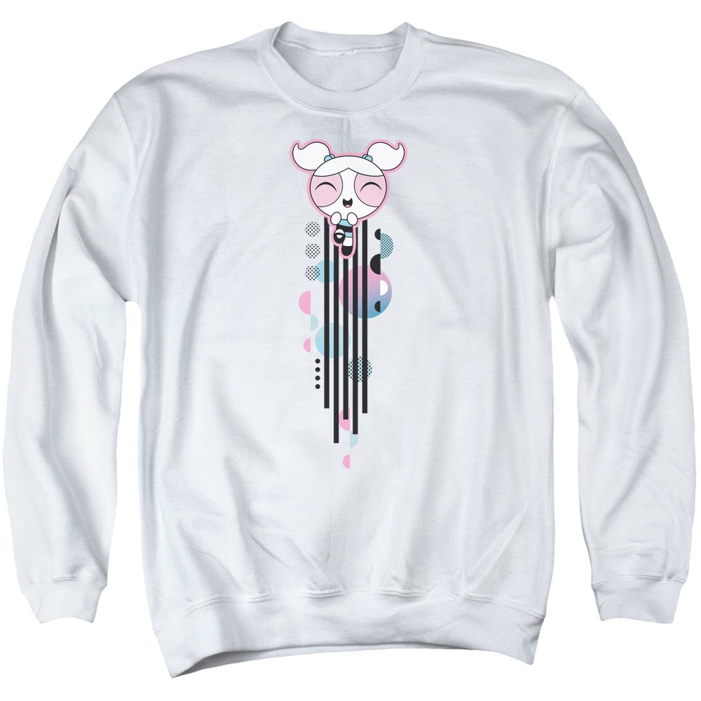 Powerpuff Girls Bubbles Graphic Unisex Crewneck Sweatshirt for Men & Women | Cartoon Character Apparel for Casual Wear & Fan Gifts