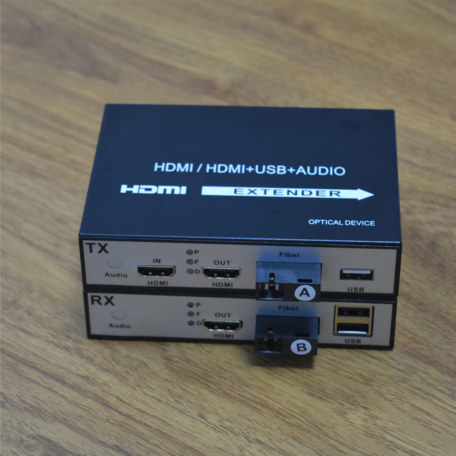 HDMI Over Fiber Optic Extender SC with KVM & Loop Out - Single Mode (20Km) & Multimode (500M) - Perfect for Long-Distance AV Transmission in Conference Rooms & Digital Signage