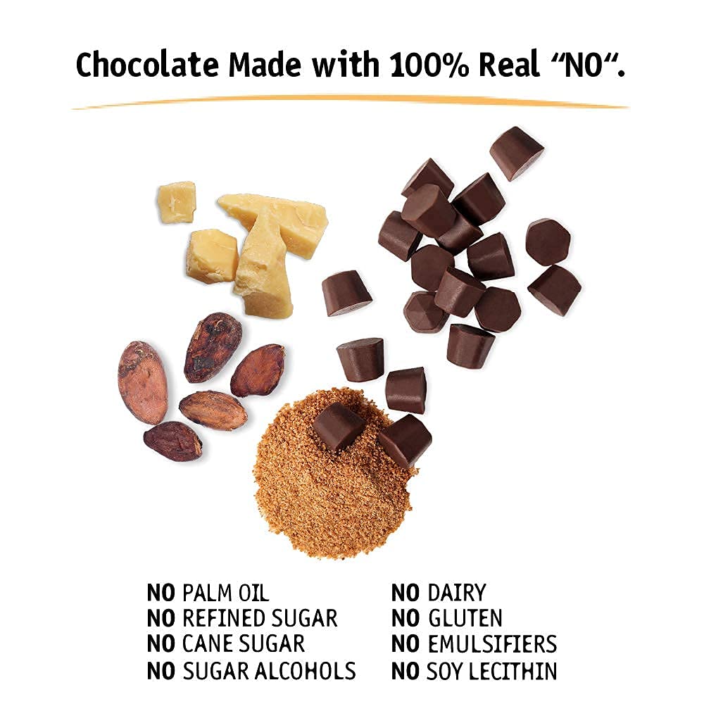 Organic Vegan Dark Chocolate Baking Chips - 6 Pack (9oz Each) | Paleo, Non-GMO, Kosher Certified | Perfect for Baking Cookies, Muffins & Healthy Snacking