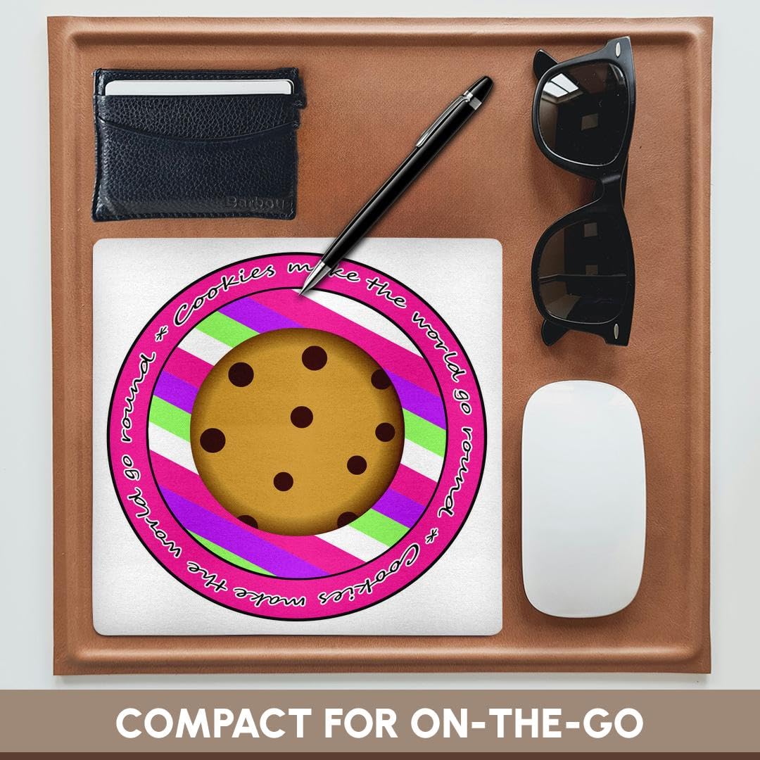 3D Rose 8x8 Inch Non-Slip Mouse Pad - 