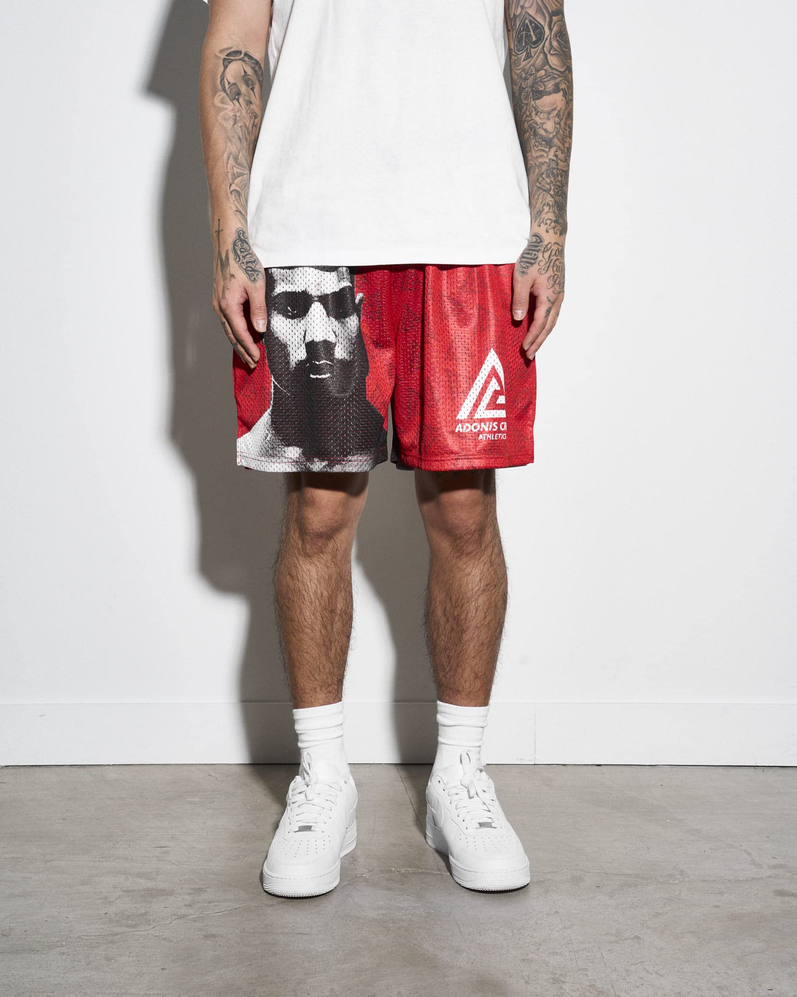 Adonis Creed Retro Shorts - Chalk Line Creed 3 Inspired Boxing Workout Shorts for Men | Perfect for Boxing Training, Gym Workouts & Casual Streetwear