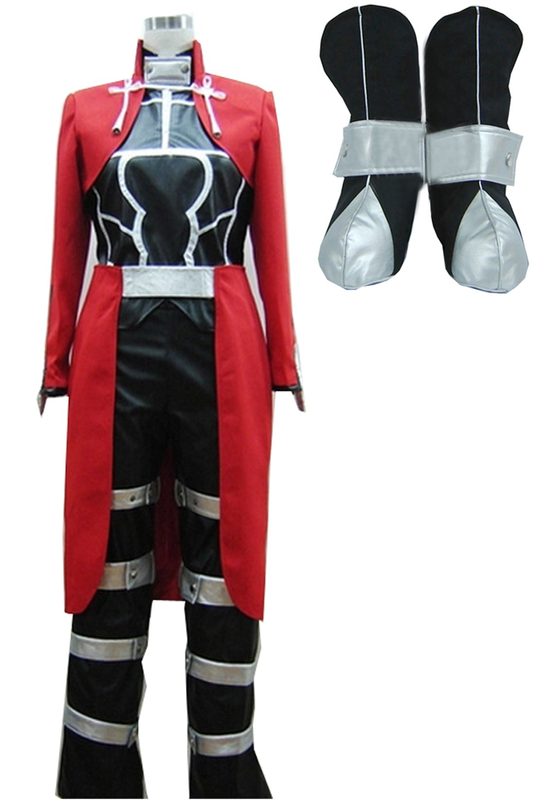 Cosnew Anime Archer Emiya 1st Uniform Cosplay Costume - Premium Quality Shirou Emiya Outfit for Halloween, Comic Con & Cosplay Events