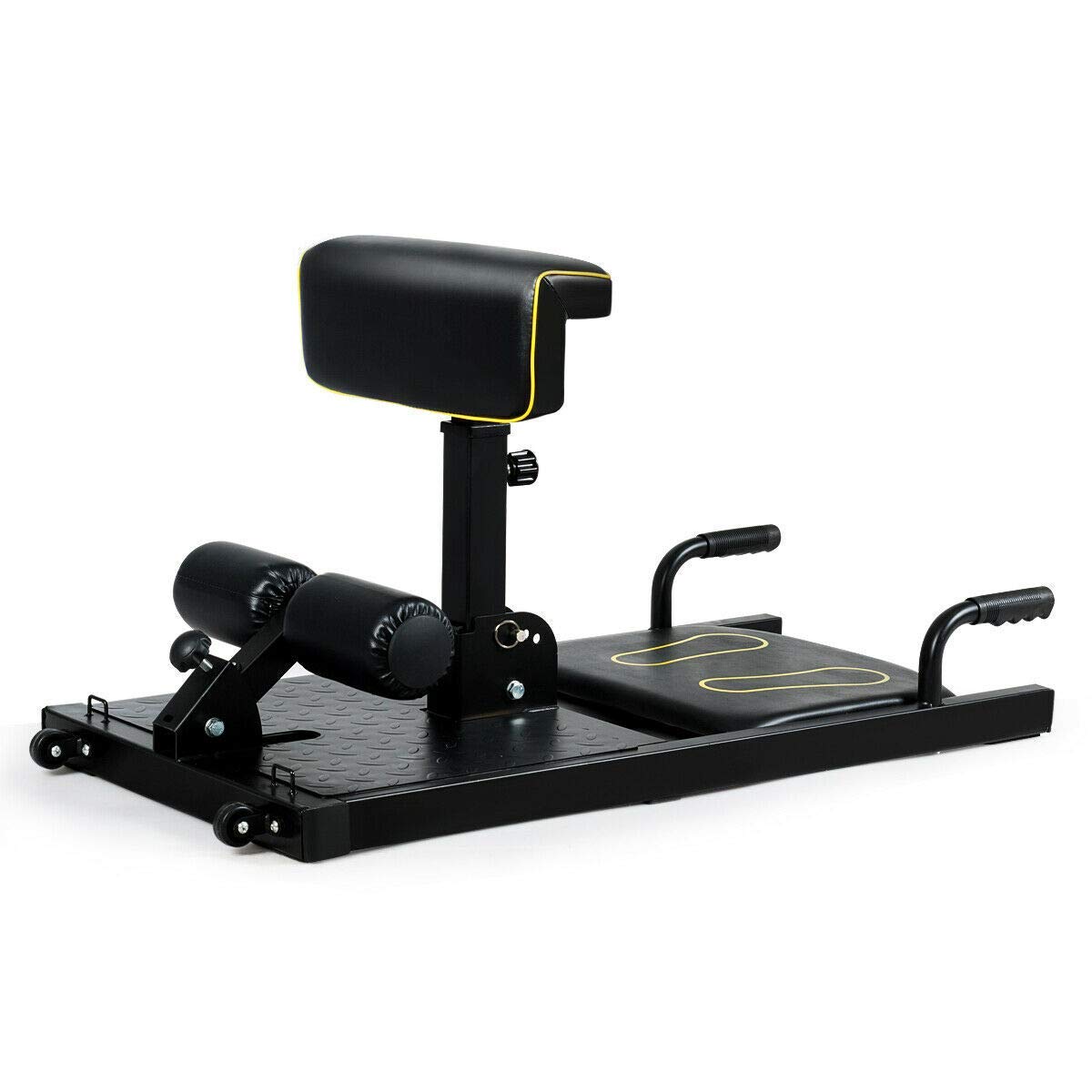 8-in-1 Multifunctional Deep Sissy Squat Machine - Heavy Duty Black Home Gym Equipment for Strength Training & Muscle Building | Indoor Fitness Workout Equipment for Legs, Glutes & Core | Perfect for Home Gym, Personal Training & CrossFit Workouts