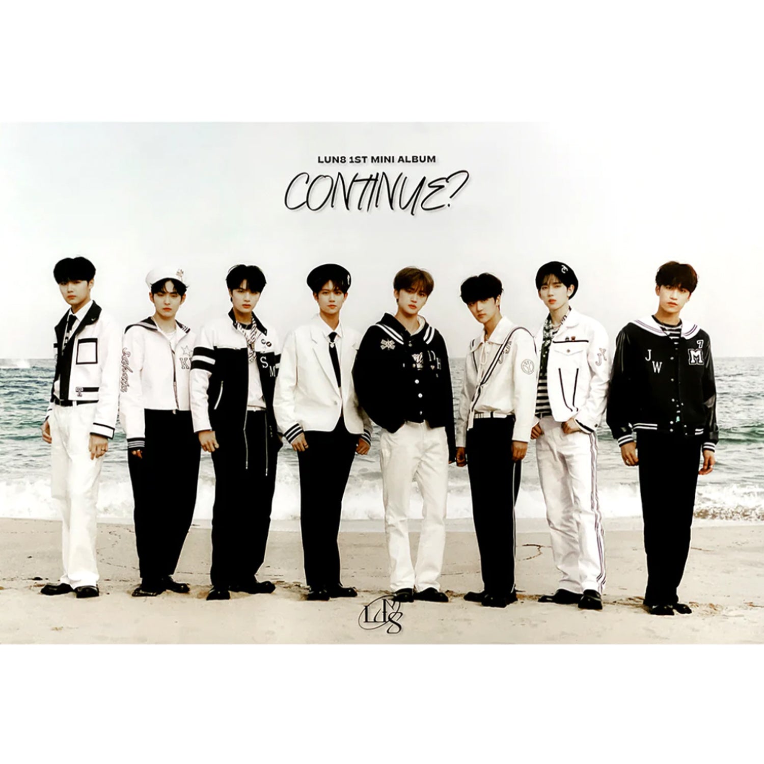 LUN8 1ST MINI ALBUM 'CONTINUE?' Official K-POP Poster - Perfect for Room Decor, Fan Collection & K-POP Merchandise Display
