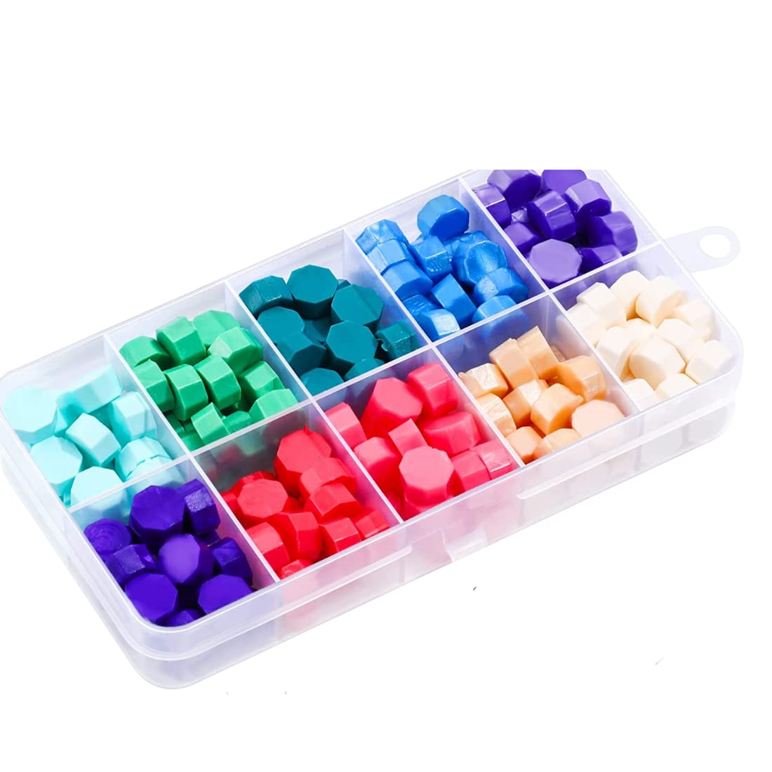 Oytra 10 Colors Wax Sealing Beads Kit - DIY Wax Seal Stamps for Invitations, Letters, Postcards, Wedding Decor & Craft Projects - Perfect for Calligraphy, Scrapbooking & Vintage Style Envelopes