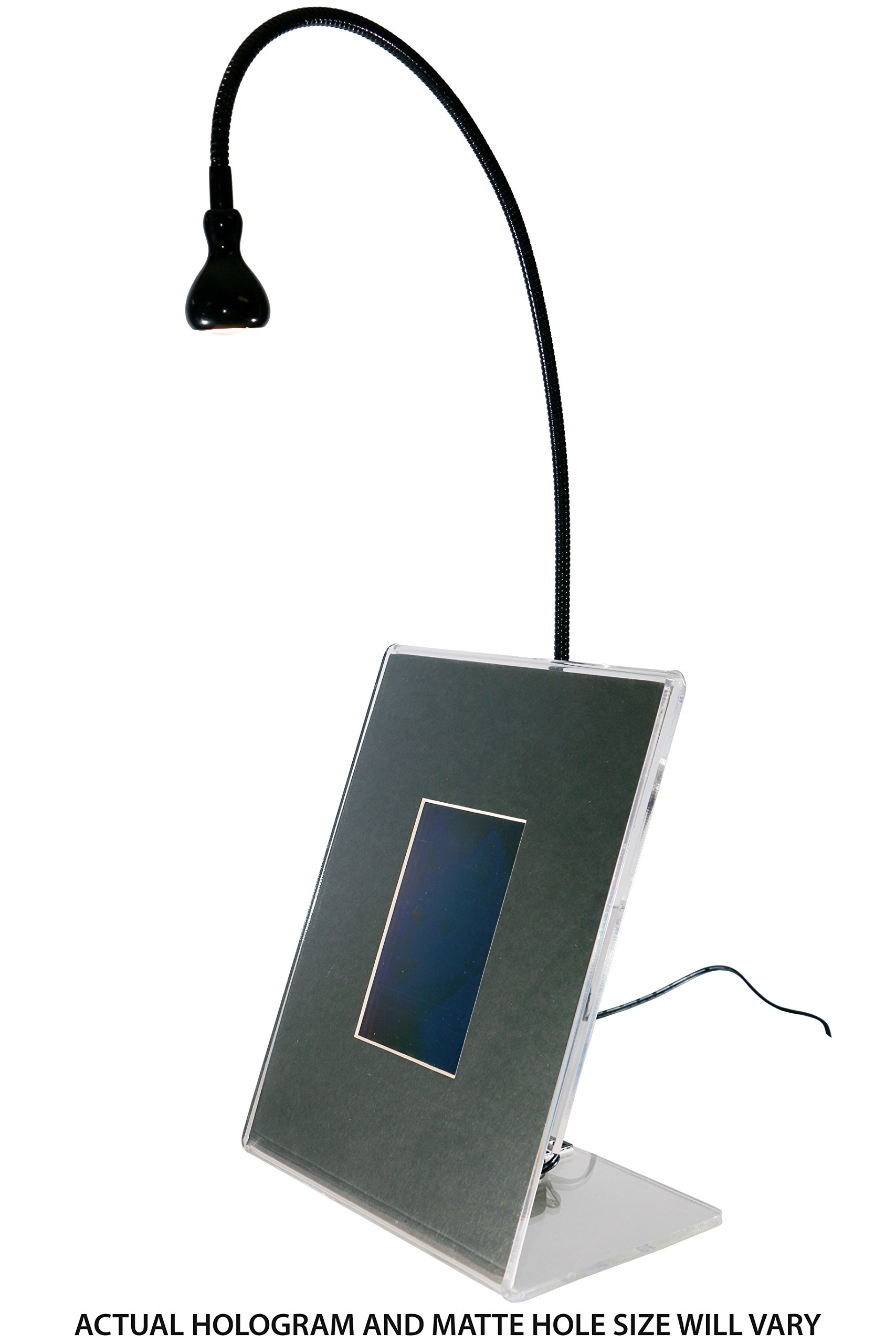 Next Generation 3D Hologram Picture with LED Lighted Desk Stand - Premium Collectible Holographic Display for Office Decor, Gift & Home Decoration - Perfect for Desk Display, Gifts & Tech Enthusiasts
