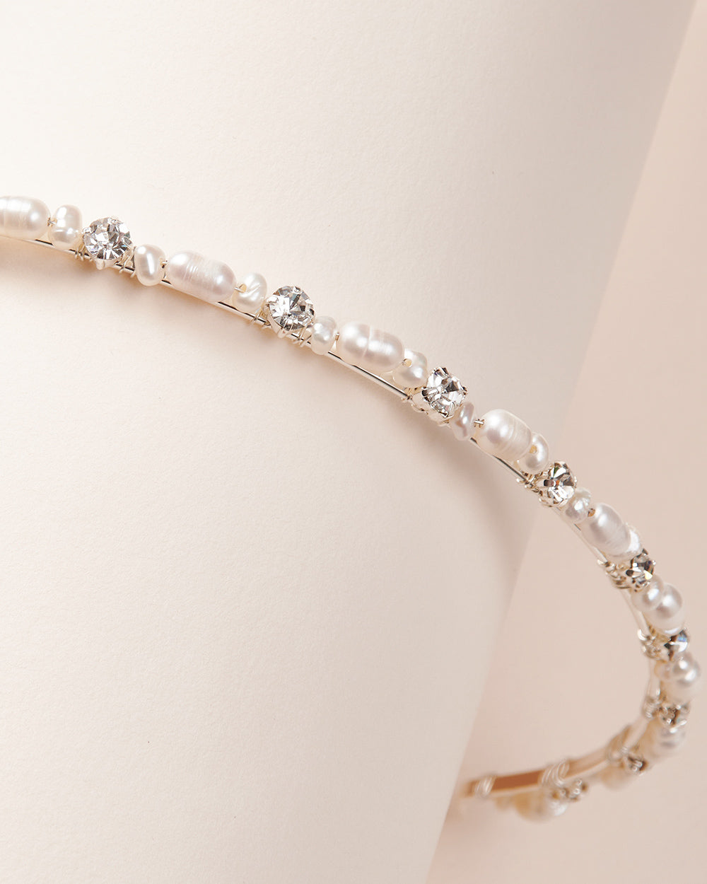 Kyler Pearl Headband for Women - Elegant Crystal Hair Accessories for Weddings, Parties & Special Occasions