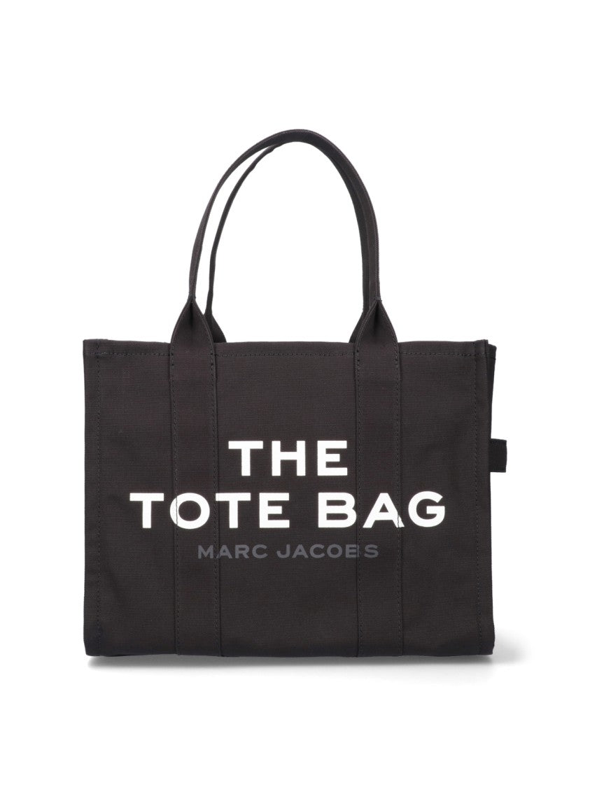 Large Canvas Tote Bag - Stylish Black Reusable Shopping Bag for Women - Perfect for Groceries, Beach, Work & Travel