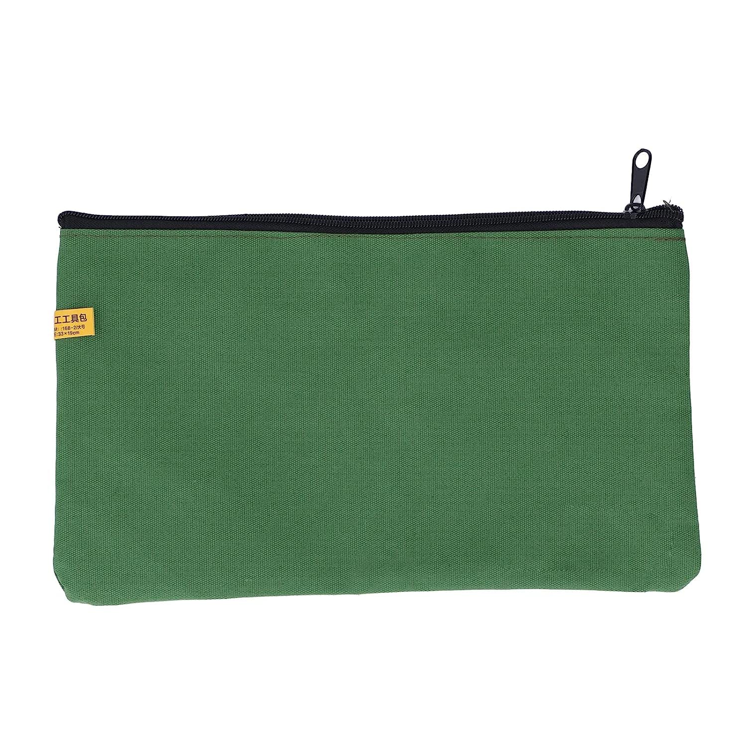 Ubersweet® Large Capacity Waterproof Wide Mouth Multifunction Tool Tote Bag - Army Green for Artisans, Nail Technicians & Mechanics - Perfect for Construction Sites, Home Repairs & Professional Workshops