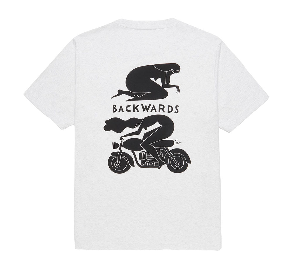Trendy Backwards Graphic T-Shirt for Men & Women | Unique Reverse Print Casual Tee | Perfect for Streetwear, Parties & Fashion Statements