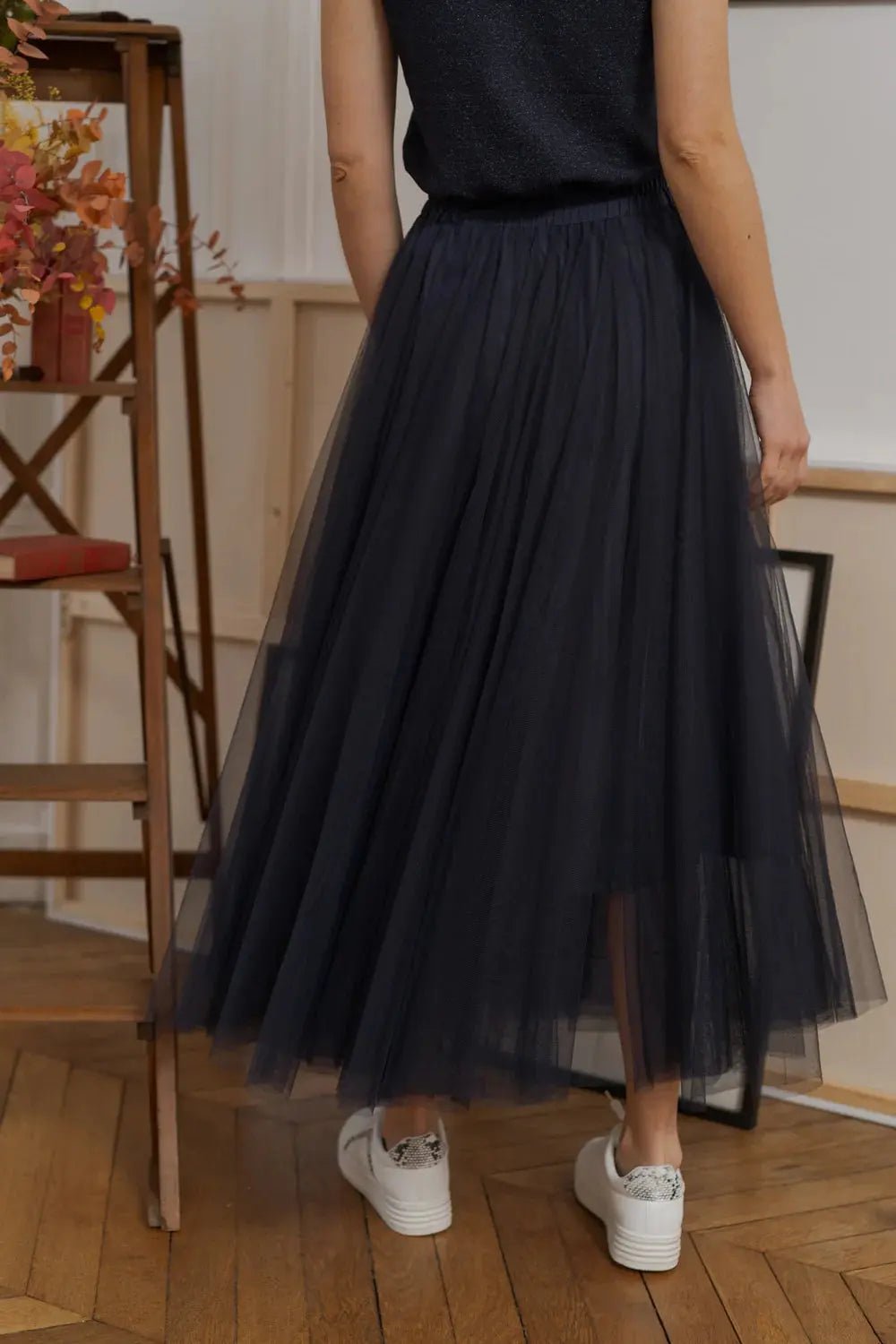 Aria Long Tulle Skirt - Elegant Flowy Maxi Skirt for Women | Perfect for Weddings, Parties & Special Occasions