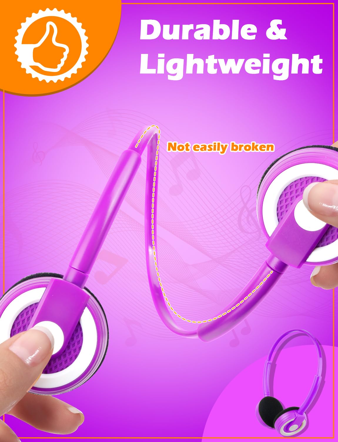 20 Pack Kids Headphones Bulk for Classroom - 3.5mm Jack Wired Headphones for School Students, Children & Teens (10 Mixed Colors) - Durable Headphones for Learning, Online Classes & Homeschooling
