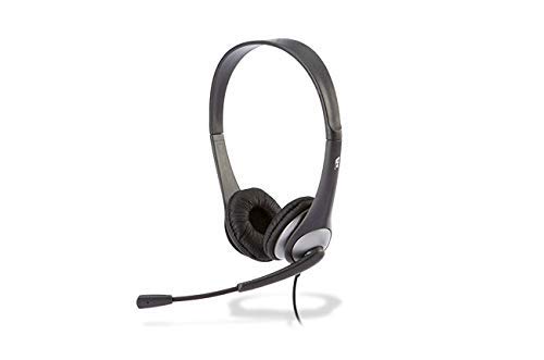 Cyber Acoustics AC-204 6-Pack Noise Cancelling Headphones with Boom Mic for Call Centers, Online Classes & Gaming - Comfortable Over-Ear Headset with Clear Audio