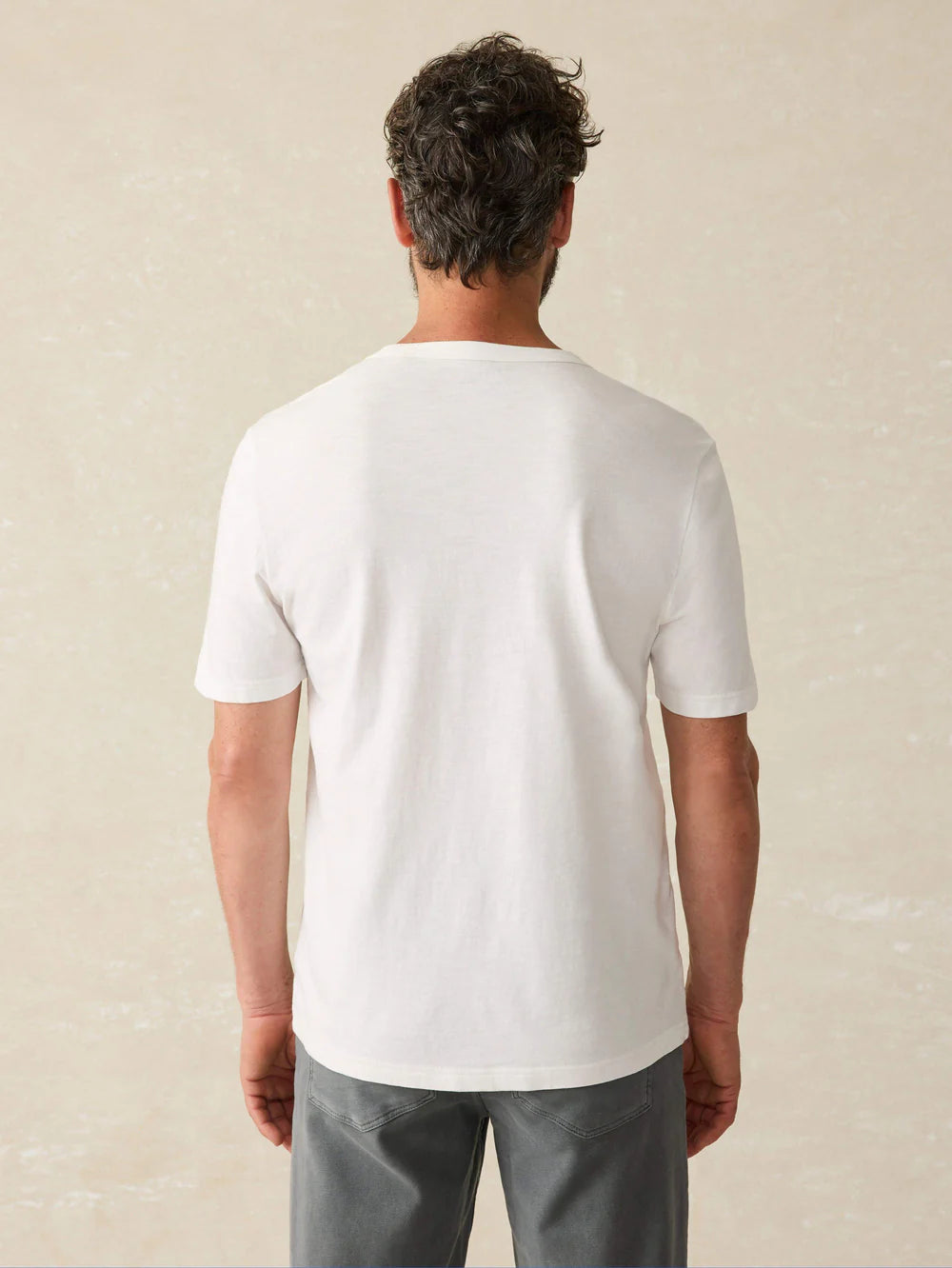FAHERTY Men's Sunwashed Pocket Short Sleeve T-Shirt - Soft Cotton Casual Tee for Summer, Beach, and Everyday Wear