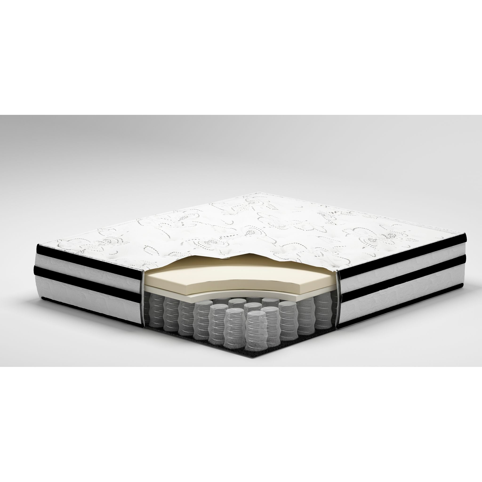 Ashley Sleep Chime 10 Inch Hybrid Mattress - Medium Firm Memory Foam & Innerspring for Back Pain Relief - Perfect for Guest Rooms, Apartments & Dorm Beds