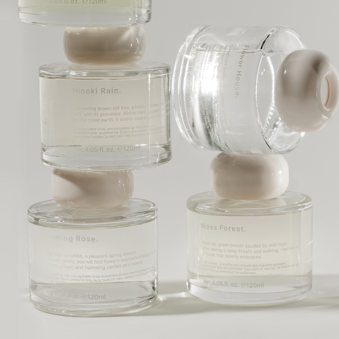 Deun Hyang Natural & Minimal Perfume Diffuser 120ml - 5 Scent Options for Home & Office Aromatherapy