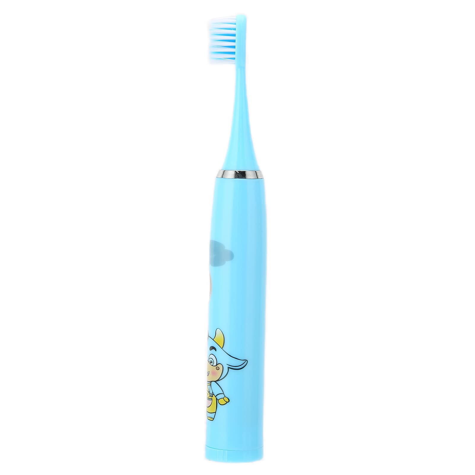 **Kids Electric Toothbrush - Cartoon Design, One-Button Start & Easy Operation for Oral Care - Soft Bristles, Rechargeable, Fun & Effective Teeth Cleaning for Children (Blue) - Perfect for Home, Travel & Daily Dental Hygiene**