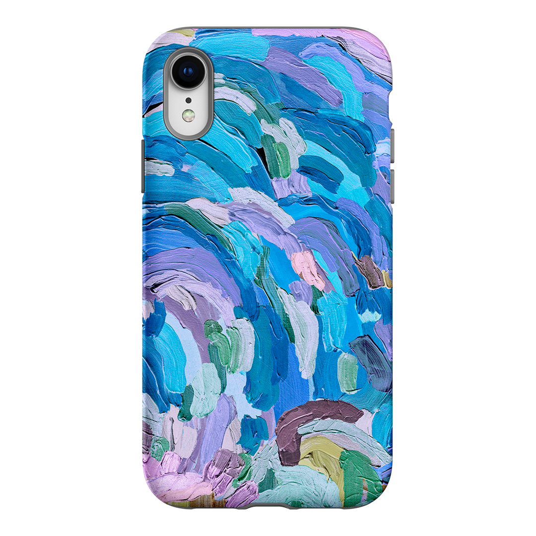 Stylish & Durable Shockproof Phone Case for iPhone & Samsung - Trendy Sun & Cloud Design - Perfect for Outdoor Activities, Travel & Daily Use