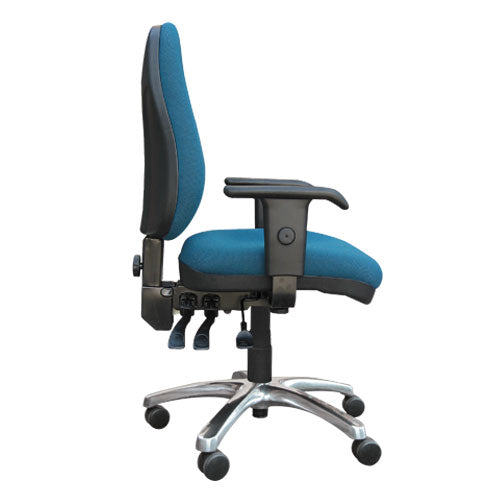 ECHO Heavy Duty High Back Typist Chair - Ergonomic Office Chair for Long Hours - Perfect for Home Office, Computer Desk, and Workspace