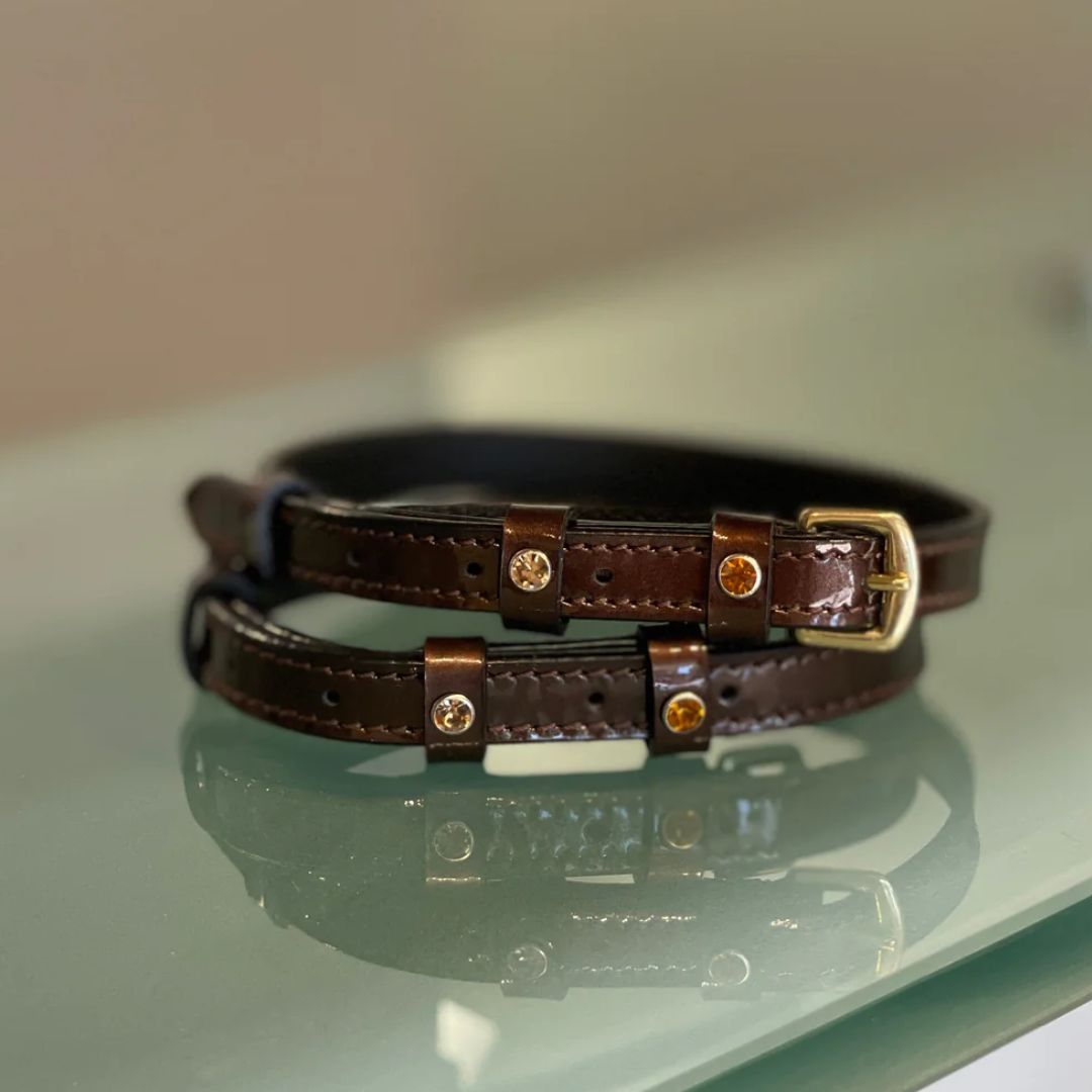 Premium Metallic Bronze Spur Straps for Equestrian Riding - Durable & Stylish Horse Riding Gear for Western & English Riding - Perfect for Show, Training & Trail Riding