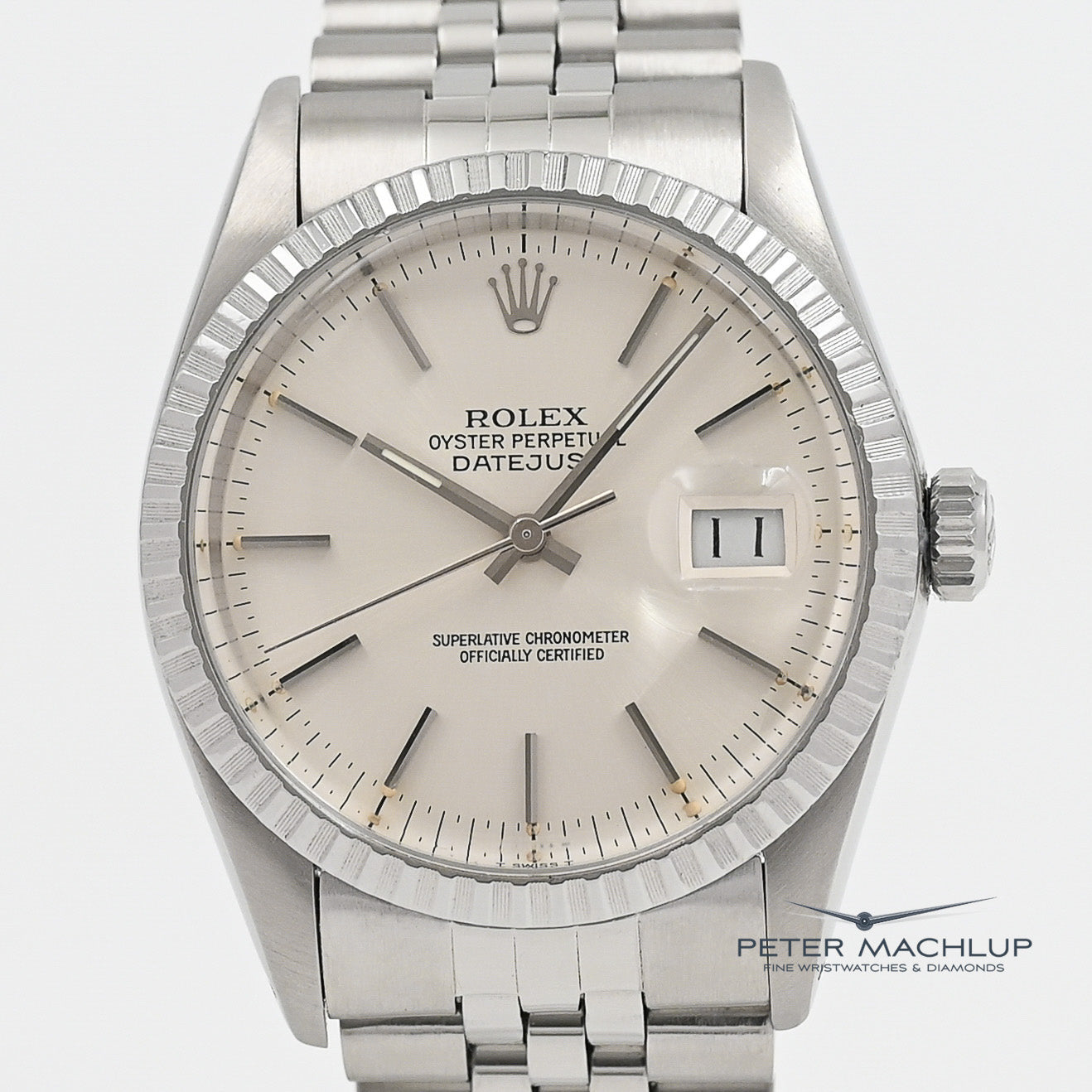 Vintage Rolex Datejust 36 Men's Watch 1984 - Classic Stainless Steel Automatic Timepiece for Business & Formal Occasions
