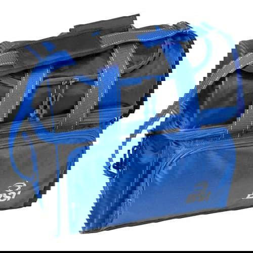 BSI Taxi Single Tote Bowling Bag - Black & Blue - Perfect for Bowling Leagues, Tournaments & Practice Sessions