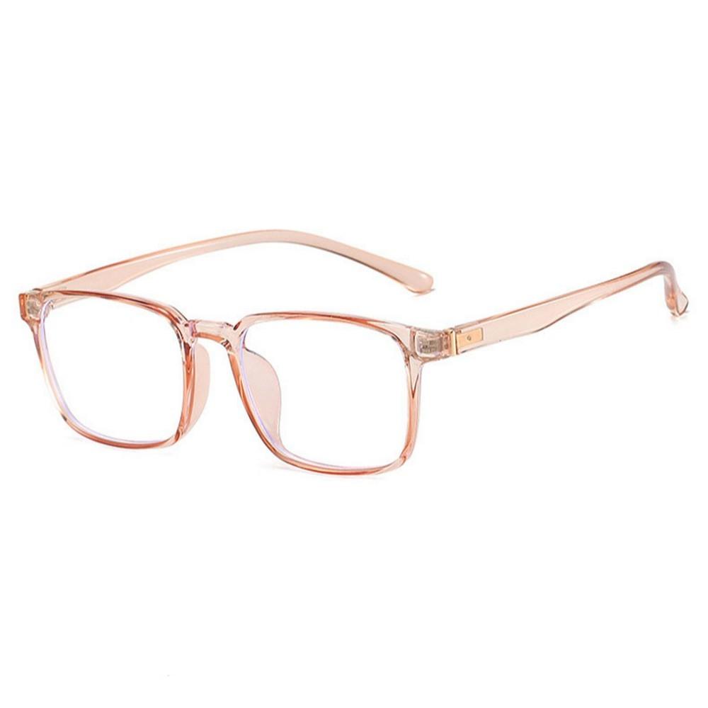 Anti-Blue Light Glasses for Men & Women - Transparent Brown Frame - M8507 C3 - Reduce Eye Strain for Computer, Gaming & Phone Use