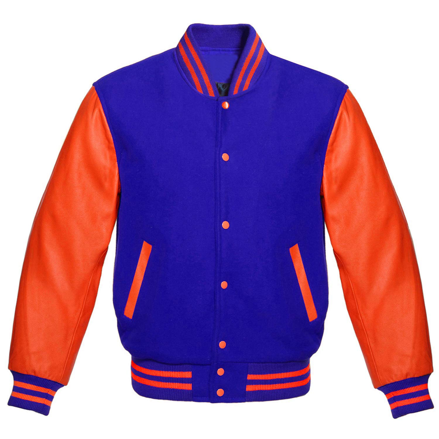Men's Black Letterman Varsity Jacket - College Bomber for School & Sports