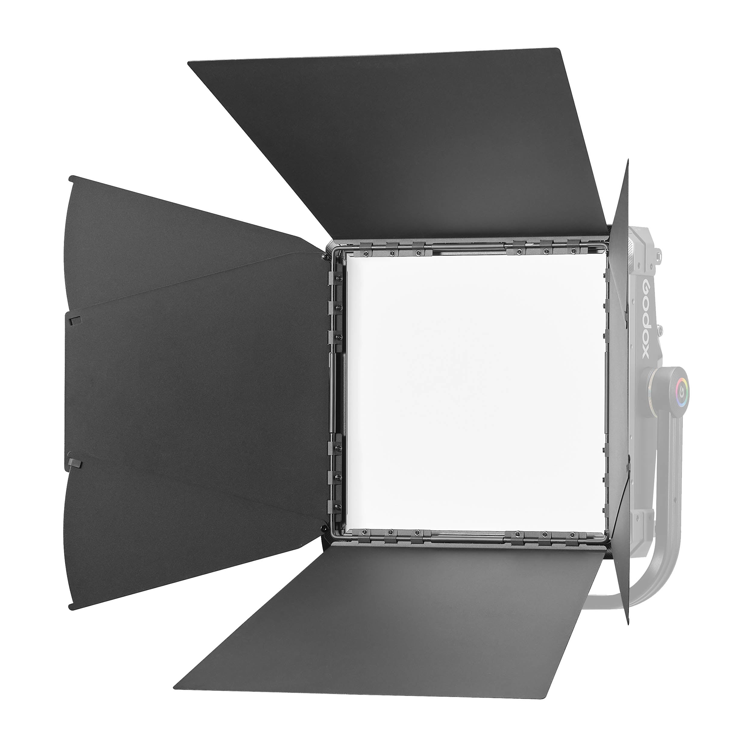 Godox KNOWLED P300RB4 1'x1' Barn Door Set - Compatible with P300R & P600R Studio Lights - Perfect for Photography, Videography, and Studio Lighting Control