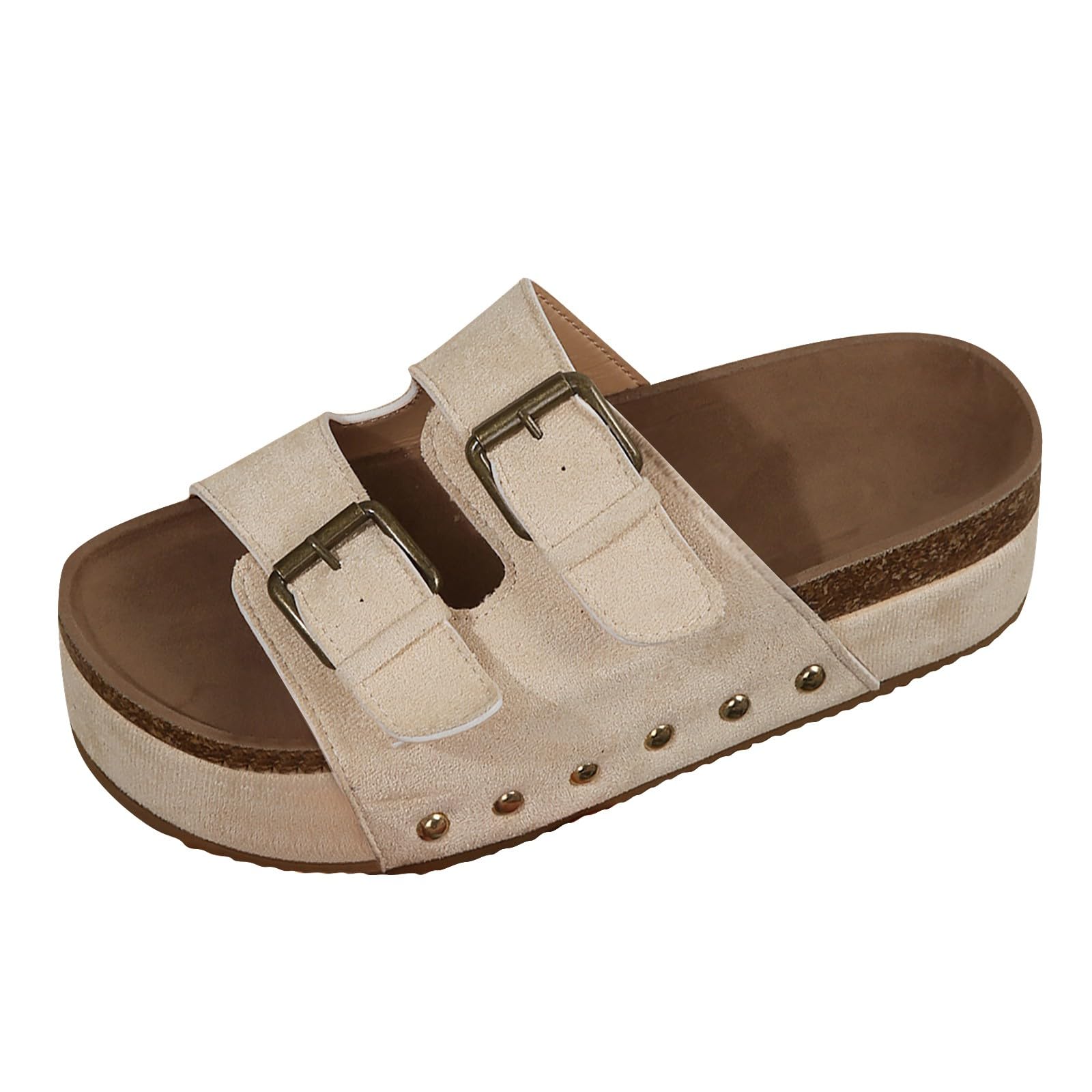 **2024 Women's Summer Sandals with Adjustable Buckles & Arch Support – Comfortable Platform Sandals for Casual Wear, Beach, and Outdoor Activities**