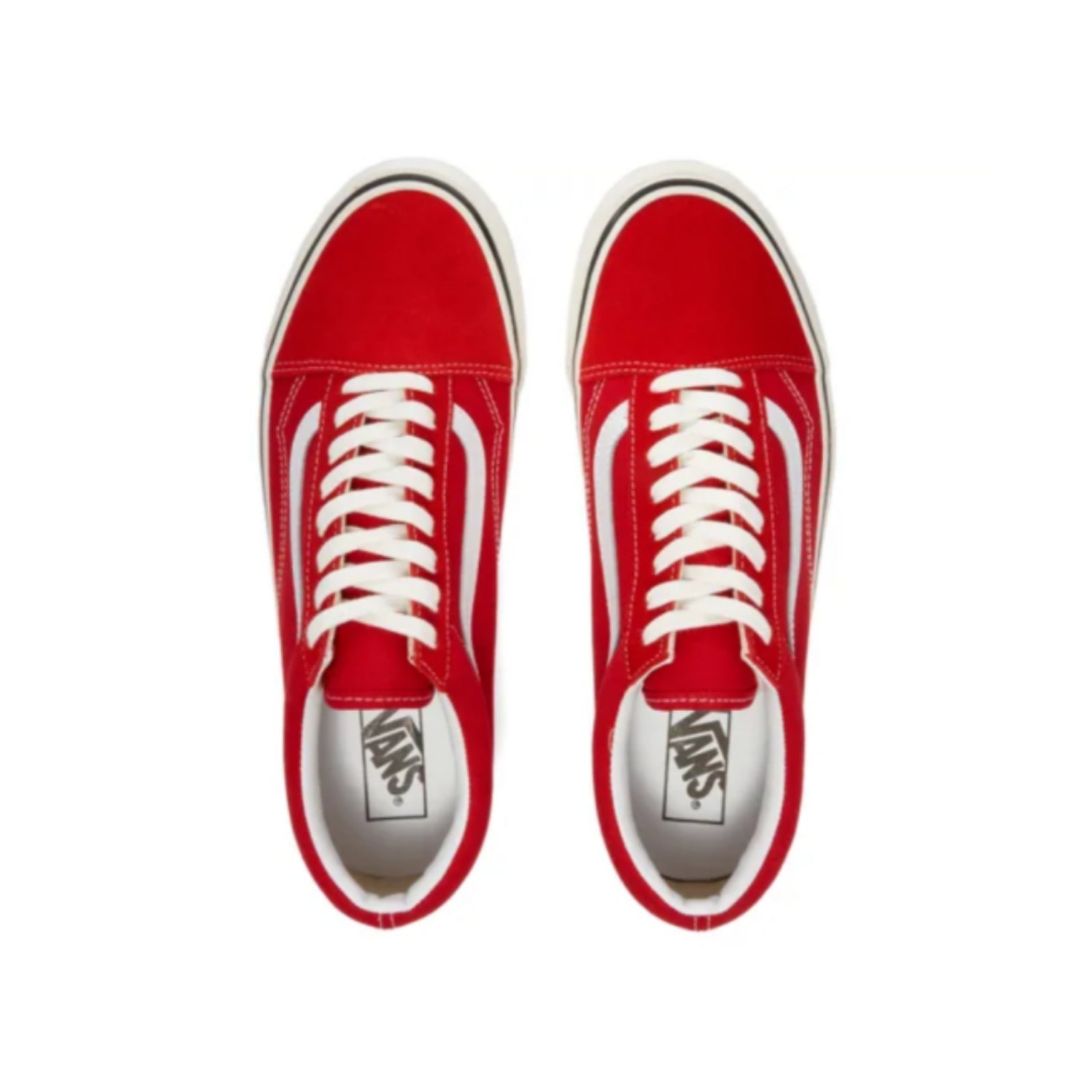Vans Old Skool 36 DX Anaheim Factory OG Red/White Skate Shoes - Classic Sneakers for Streetwear & Skateboarding
