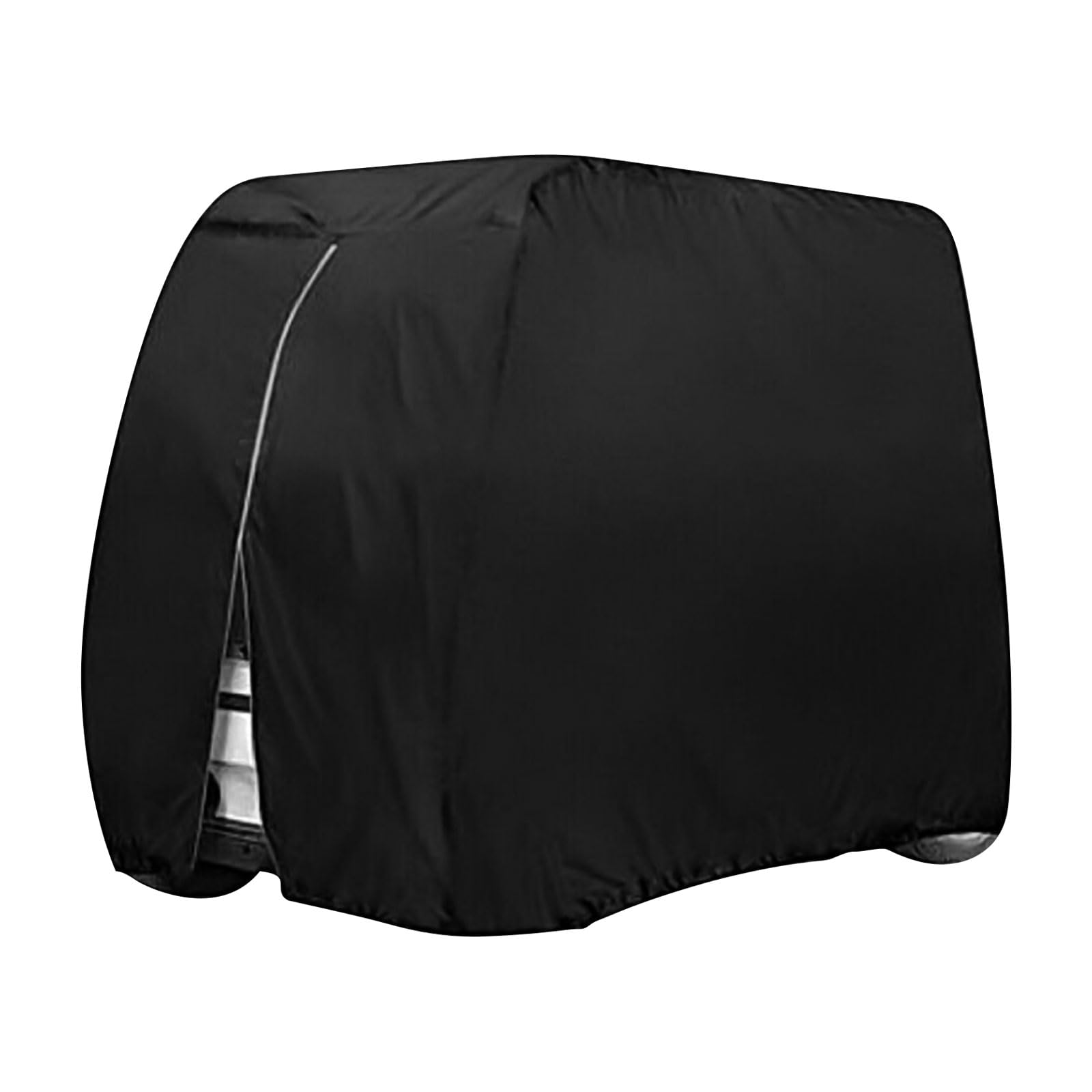 420D Waterproof 6-Passenger Golf Cart Cover with Zipper Door - Fits EZGO, Club Car & Yamaha - All-Weather Protection for Outdoor Storage & Travel