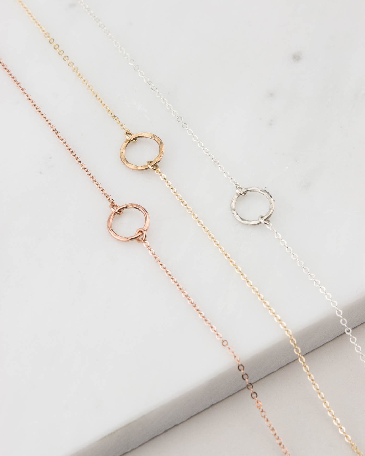 Mona Tiny Open Circle Necklace - Minimalist Dainty Gold Pendant for Women - Perfect for Everyday Wear, Layering & Gifts