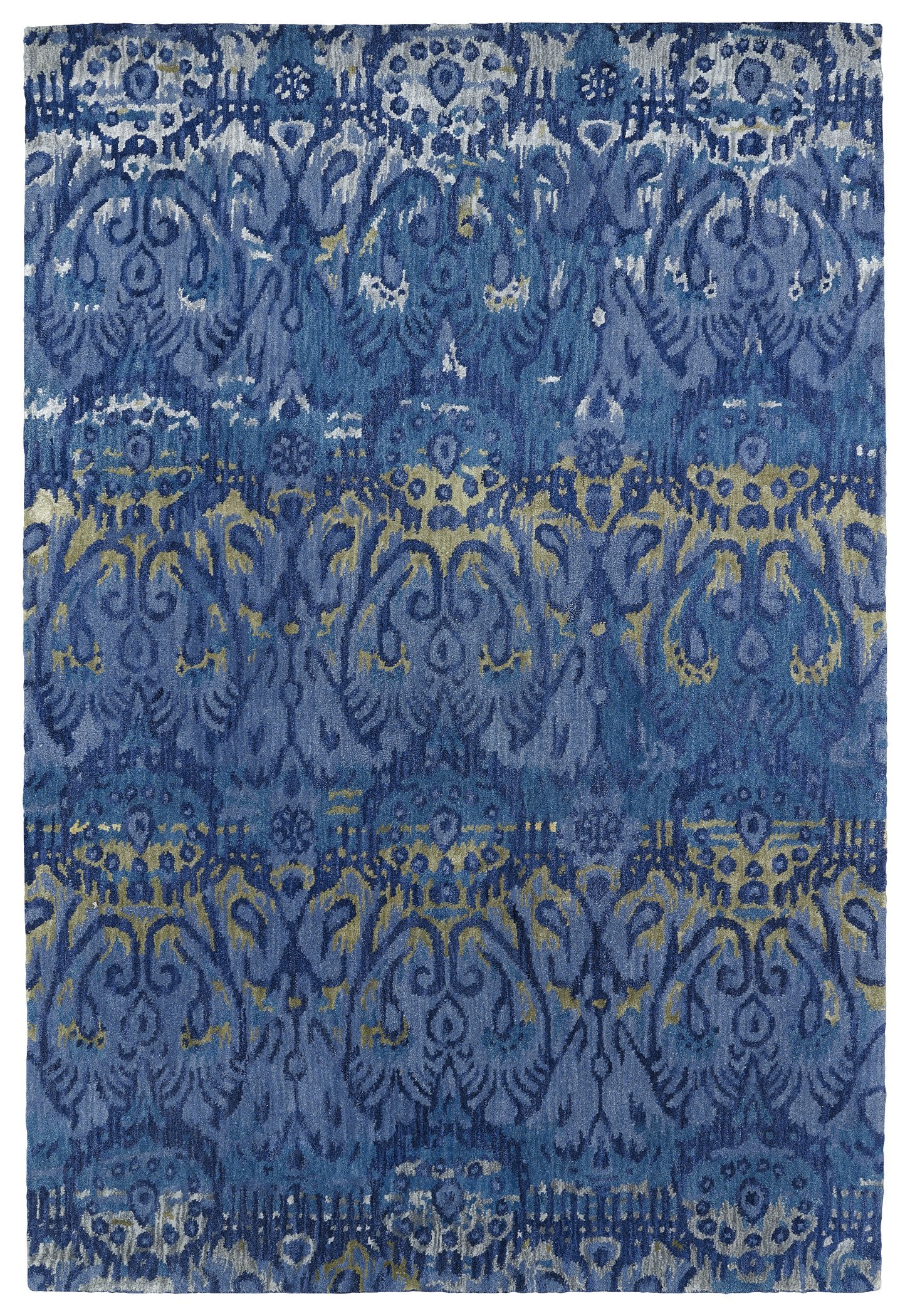 Kaleen Rugs Mercery Collection MER01-66 Azure Hand Tufted 2' x 3' Area Rug - Soft & Durable for Living Room, Bedroom & Office Decor