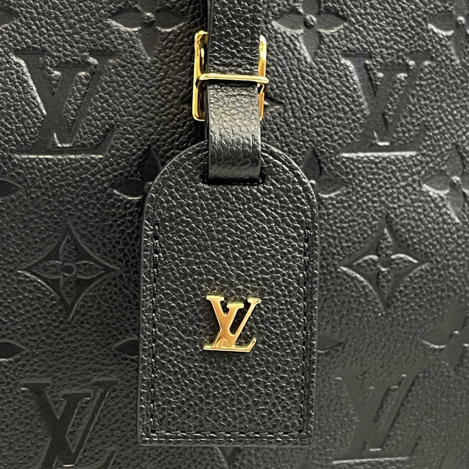 Louis Vuitton Empreinte Boite Chapeau Souple Black Round Crossbody Bag - Luxury Leather Shoulder Purse for Women, Perfect for Date Night & Evening Events