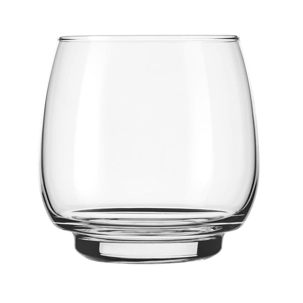 Libbey Orbital 16 Oz Stackable Wine Glasses - Set of 12 for Parties, Restaurants & Home Entertaining - Durable & Space-Saving Glassware