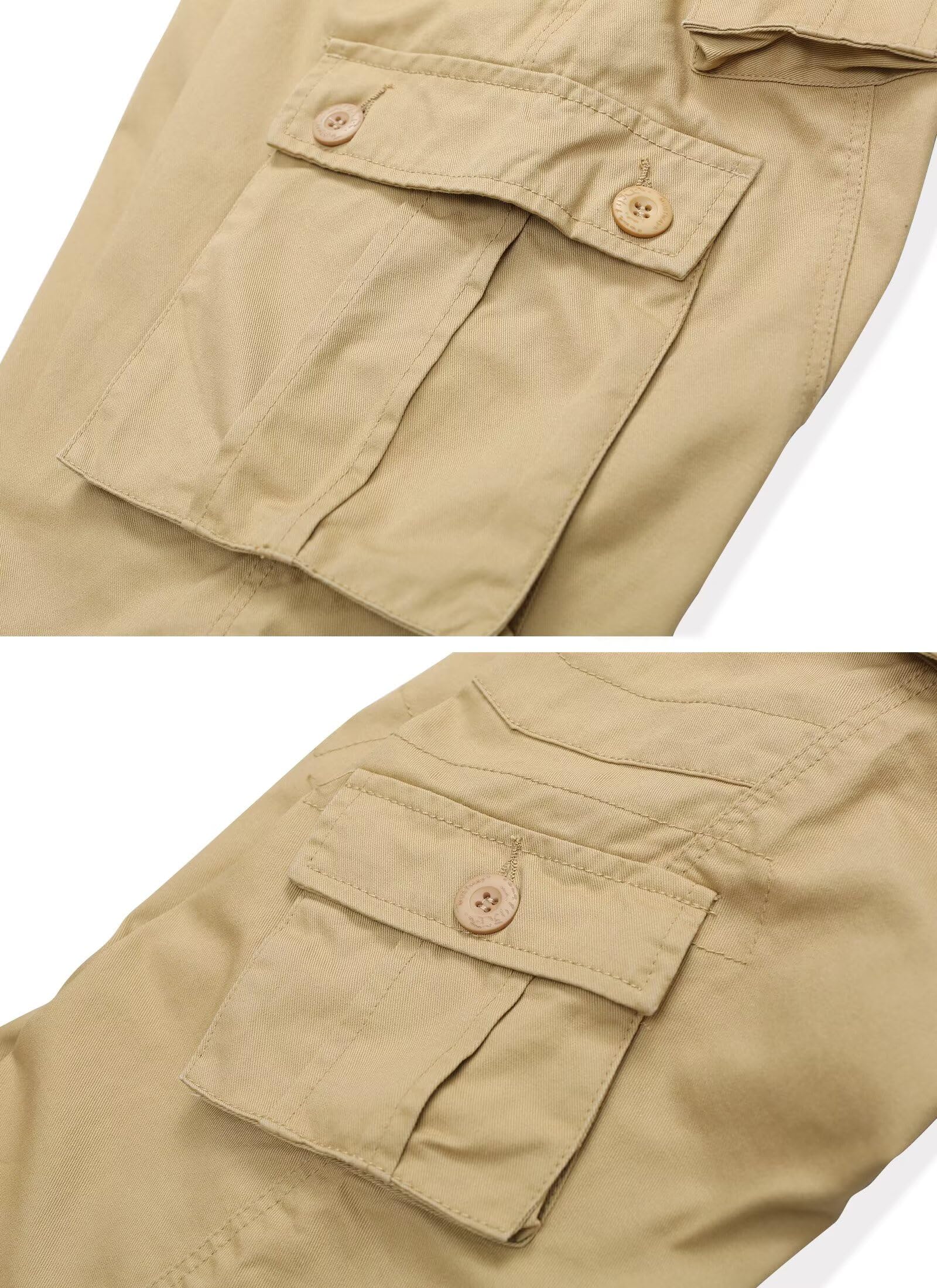 TRGPSG Men's Camo Cargo Pants - Cotton Casual Work & Hiking Pants with 8 Pockets - Perfect for Outdoor Adventures, Workwear & Street Style