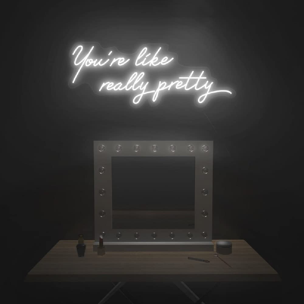 LED Neon Sign Night Light - Custom Wall Decor for Bedroom, Bar, Wedding, Birthday & Christmas Party - USB Powered 5V Chain Light Modulator (Let's Party Blue) - Perfect for Home, Office & Event Lighting